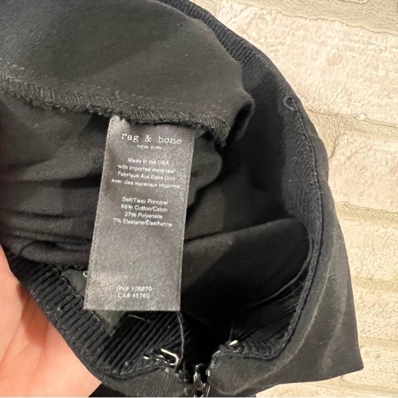 rag & bone Simone High Waist Slim Ankle Pants in Black Size 16 - Picture 9 of 10